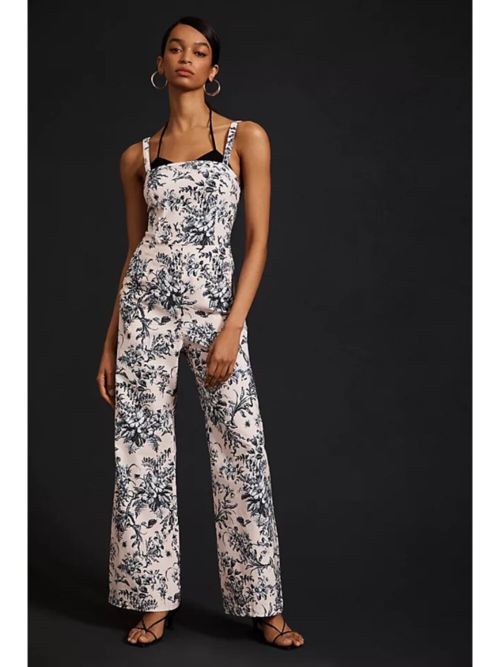 Anthropologie Maeve Strappy Floral Jumpsuit